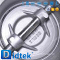 Didtek 10 inch 150LB stainless steel Worm Gear Operated Triple Offset Flange Butterfly Valve